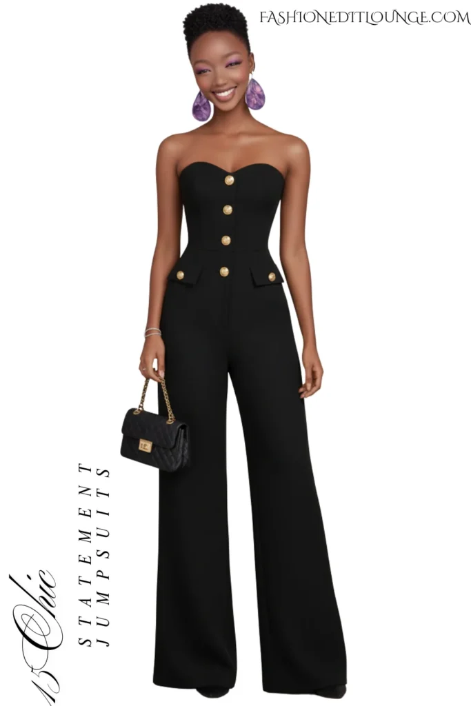 15 Chic Statement Black Jumpsuits That Redefine Style