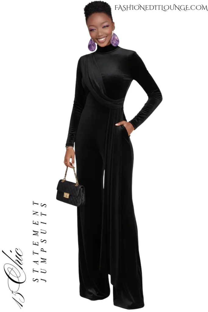 15 Chic Statement Black Jumpsuits That Redefine Style