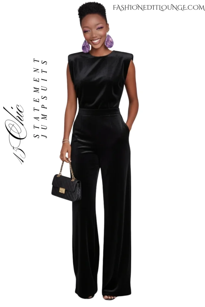 15 Chic Statement Black Jumpsuits That Redefine Style