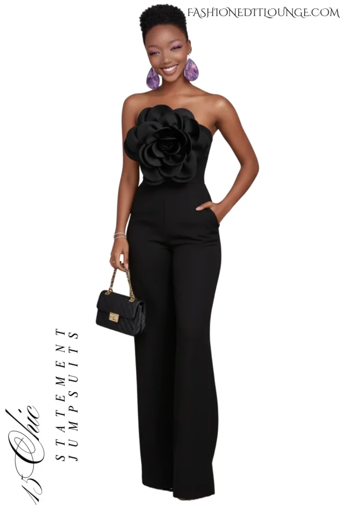 15 Chic Statement Black Jumpsuits That Redefine Style