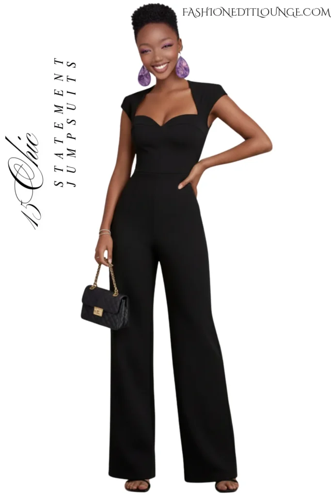 15 Chic Statement Black Jumpsuits That Redefine Style