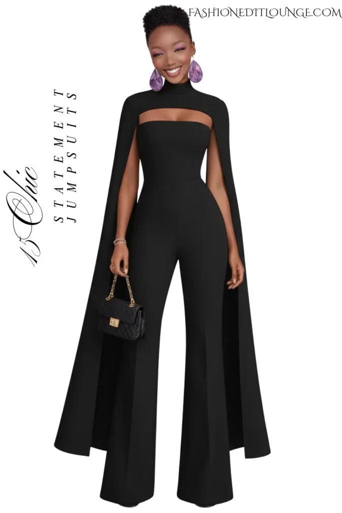 15 Chic Statement Black Jumpsuits That Redefine Style